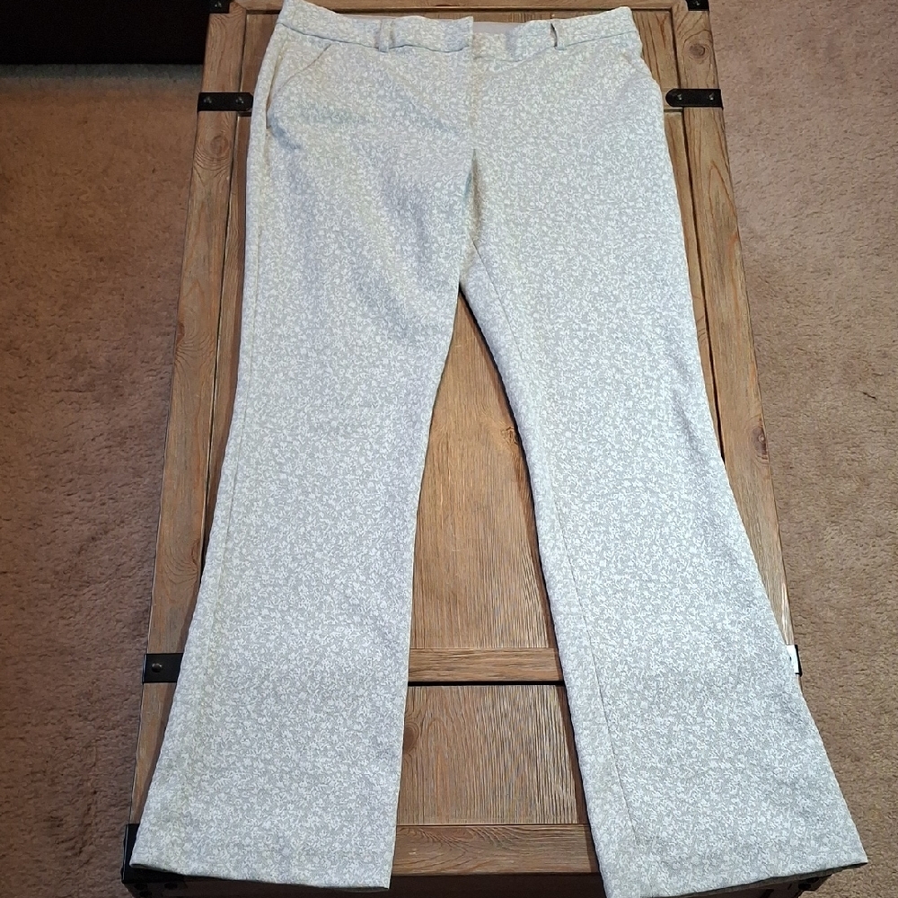 Express Light Gray Patterned Pants